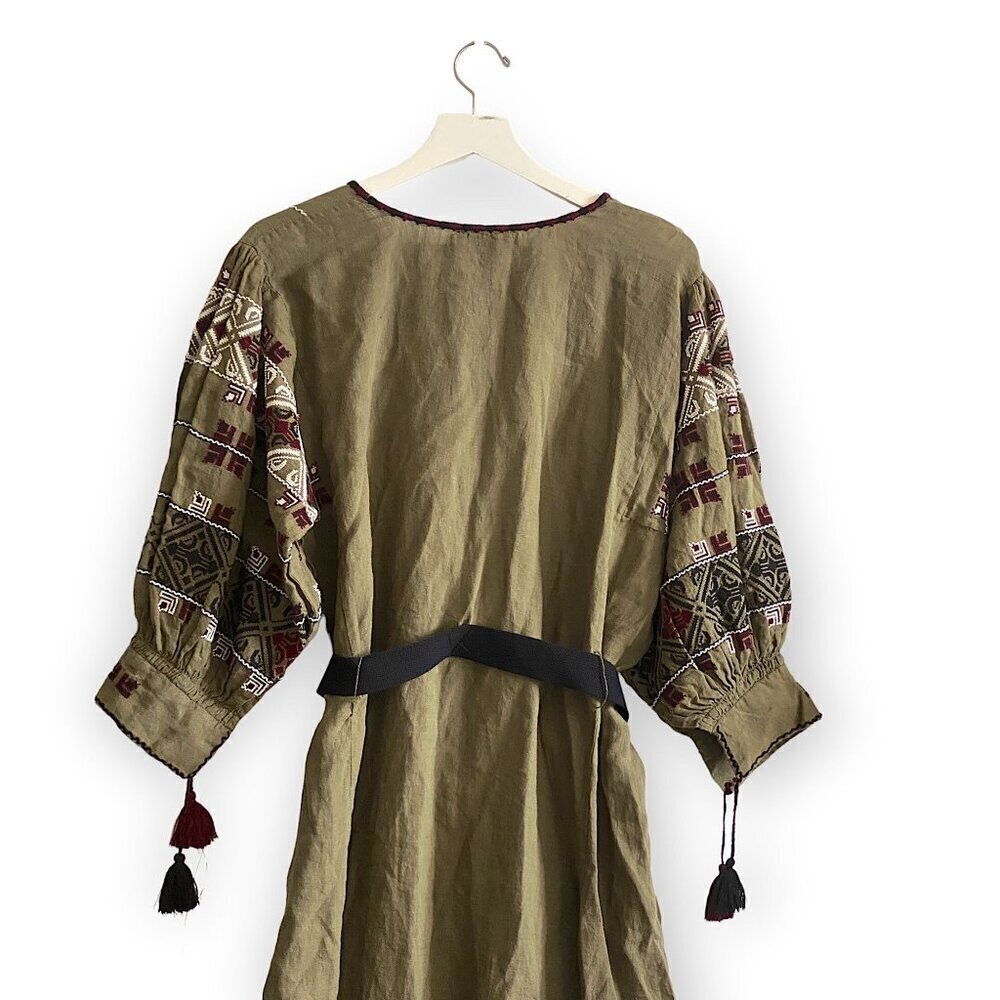 Nili Lotan Valencia Dress, Army Green, Size S, New with tag - Picture 9 of 16
